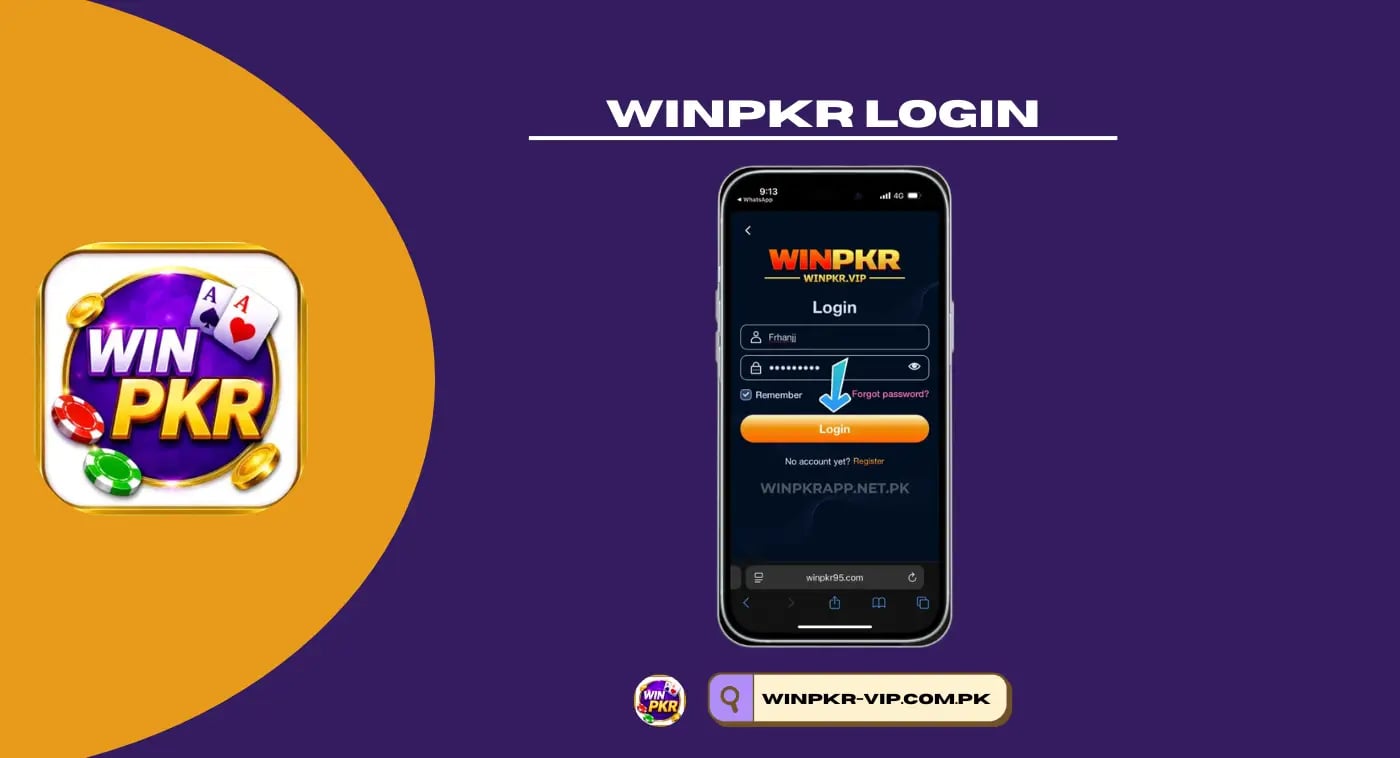 Login to your existing WinPKR game account