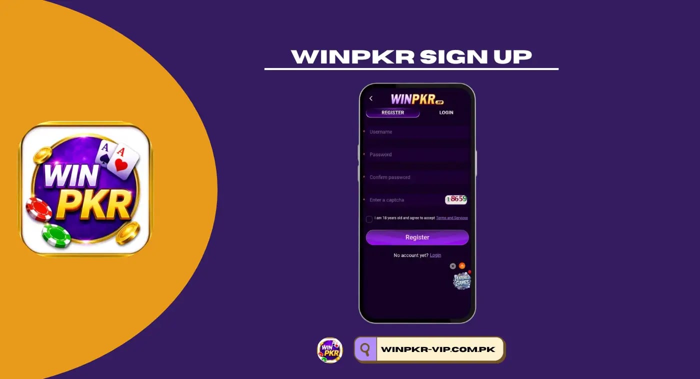 Create a new WinPKR account with email and phone number